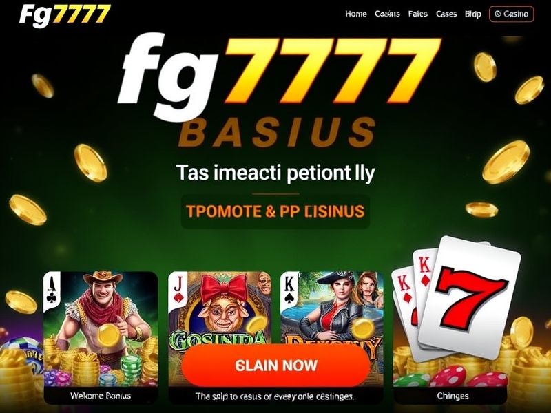 Welcome to fg777 Casino, the ultimate destination for online gaming enthusiasts. Explore a vast collection of slots, table games, and live dealer options alongside exclusive bonuses and promotions.